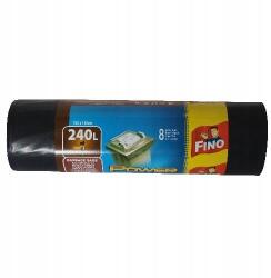 FINO Szemeteszsákok 240l (8 db) 120x150cm Czer 50 extra vastag Fino (5900536263915)