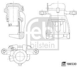 Febi Bilstein Etrier frana FEBI BILSTEIN 186530 (186530) - fixbox
