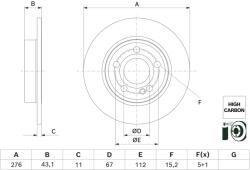 Bosch Disc frana BOSCH 0 986 479 H60 (0 986 479 H60) - fixbox