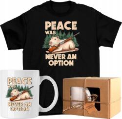  Bögre szett Póló kapibara peace was never option Kész Ajándék 140 (AP44.55.140)