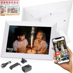 Frameo Digitális Frameo képkeret videókhoz fehér WiFi 10, 1 lengyel 32+40GB (101B)