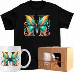  Póló szett Bögre Betű Pillangó Név Művészet 13 Kész Ajándék