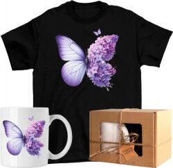  Póló szett Bögre Pillangó Virágok Művészet Színes 5 Kész Ajándék