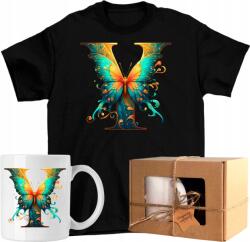  Póló szett Bögre Betű Pillangó Névre szóló Művészet 1 Kész Ajándék