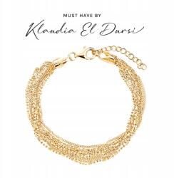 Verona Ezüst karkötő aranyozott lánccal 19 cm (Verona BS33693) (BS33693)