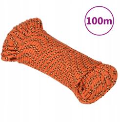 VidaXL Vitorláskötél, narancssárga, 3 mm, 100 m, polipropilén (8720287129219)