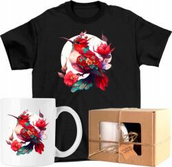  Bögre szett Póló Kolibri Virágok Művészet 3 Kész Ajándék Xs (AP45.57.XS)