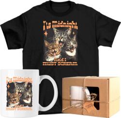  Bögre szett Póló cica vicces 3 Kész Ajándék 104 (AP29.0109.104)