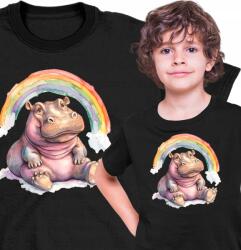  Gyerek Póló Víziló Színes Kedves 2 Fekete 152 (AP54.35.152)