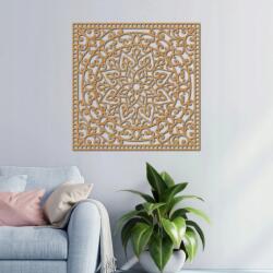  Négyzet alakú fa fali dekoráció, 120 cm, Bükk (HDF0514 120 cm Buk SENTOP EU)