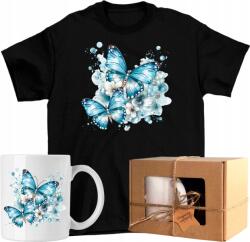  Póló szett Pillangó bögre virágok pillangó butterfly 15 Kész Ajándék