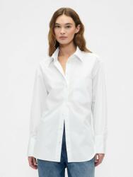 GAP Oversize поплинова риза с лого Big Shirt GAP GAP | Byal | ЖЕНИ | S