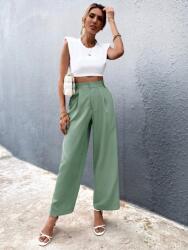 Shein LC72215 Shein Elegáns Magas Derekú Szövet Nadrág (36) M