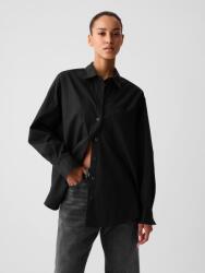 GAP Oversize поплинова риза Big Shirt GAP GAP | Cheren | ЖЕНИ | XXS