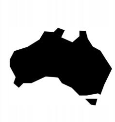  Autós matrica ausztrál kontinens 15 x 11cm