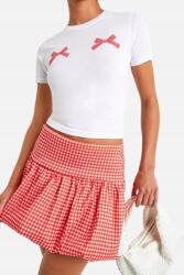 Boohoo LC54320 Boohoo Fehér Rövid Ujjú Póló Nyomtatással (17) L