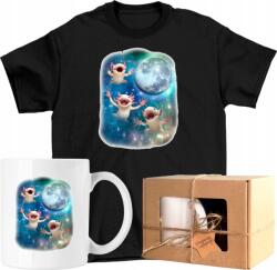  Bögre szett Póló Axolotl Vicces Mém Hold Kész Ajándék 116 (AP51.1.116)