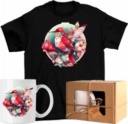  Póló szett Kolibri Bögre Művészet Virágok 04 Kész Ajándék