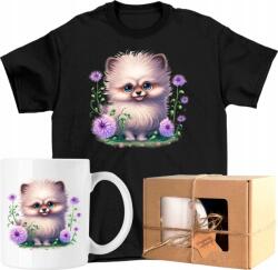  Bögre szett Póló Kutya Virágok Művészet 11 Kész Ajándék 128 (AP45.130.128)