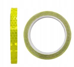  Visszaverő Matrica Szalag Tekercs 8m x 1cm matrica Kerékpár Figyelmeztető Sárga