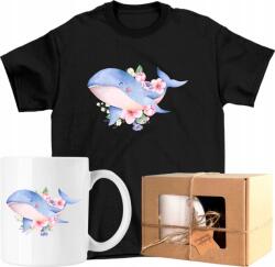  Bögre szett Póló Bálna Művészet Kedves 6 Kész Ajándék Xs (AP45.211.XS)