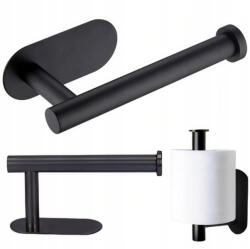 Wc Papír Tartó Fekete Öntapadós 2 Darabos Szett (MB0002)