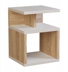  Zoe éjjeliszekrény, éjjeli asztal fehér/ sonoma tölgy színben (S-N 3)