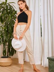 Shein EC22310 Shein Fekete Vállpántos Felső (20) S