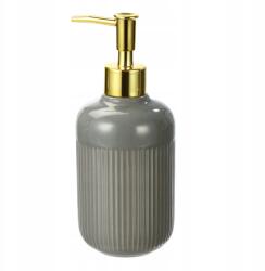 Rodeno Szappanadagoló Folyékony Szappanhoz 250 ML Arany Színű Pumpás Kerámia Modern Minőségi (ROD7663)