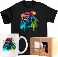  Bögre szett Póló Majom Színes Divatos 4 Kész Ajándék 128 (AP45.98.128)