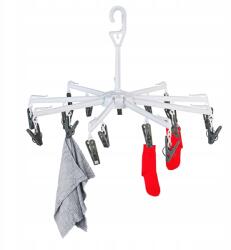 Rodeno Ruhászárító Állvány Esernyő Forgó Csiptetős Akasztható Masszív (ROD1609) Ruhaszárító