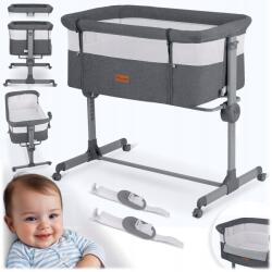 Nukido Összecsukható Utazó Kiságy Gyermekeknek, Rácsos Ágy, Matrac, Kerekek, 0-5 hónapos korig, 9 kg (724303)