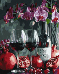 Ideyka Set pictura pe numere, cu sasiu, Orhidee inflorite, 40x50 cm (KHO5700)