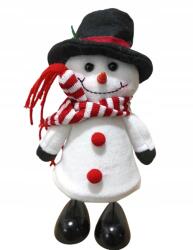  Karácsonyi hóember figura fém lábakkal, rugós