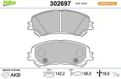 VALEO Set placute frana VALEO 302697 (302697)