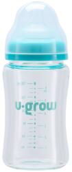 U-Grow Pachet Biberon de sticla 180ml + Tentine 2 bucati, U-Grow