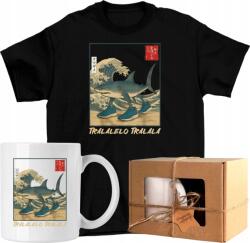  Szett: Bögre Póló Tralalero Tralala brainrot cápa 8 Kész Ajándék 128 (AP44.80.128)