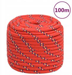 VidaXL Vitorláskötél, piros, 16 mm, 100 m, polipropilén (8720287126942)