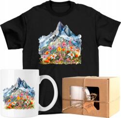  Bögre szett Póló hegyek mezei virágok természet Kész Ajándék 140 (AP45.33.140)