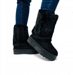  Fekete Meleg Hótaposó Bakancs Szőrmével Bélelt 36-OS (EVE8021-300-TXT-G1/2)