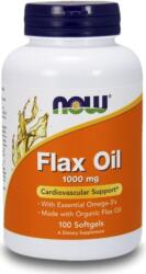 NOW Flax Oil, 1000 mg, 100 капсули, Now