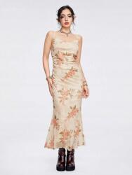 Romwe IC72302 Romwe Ruha Maxi Vállpántos Virágmintás (22) Xs