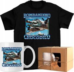  Bögre szett Póló Bombadiro Crocodilo brainrot 7 Kész Ajándék 140 (AP44.16.140)