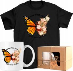  Bögre szett Póló Pillangó Művészet Virágok 4 Kész Ajándék Xs (AP45.110.XS)