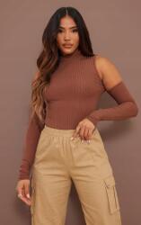 Prettylittlething LC34305 Prettylittlething Bordázott Nyitott Vállú Blúz (18) M