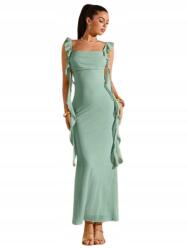 Shein Ruha Zöld Cipzáras Női Maxi Sima 40/42 1JM