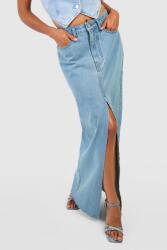 Boohoo T22308 Boohoo Farmer Maxi Szoknya Magas Derekú Cipzárral (18) XXL