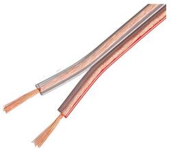 Cabletech Hangszórókábel 2x2, 5mm Cca átlátszó Cabletech 1 Méter (5901436715849)