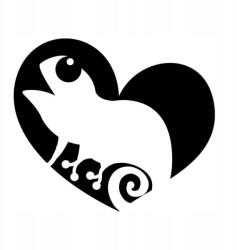  Autós matrica kaméleon szív