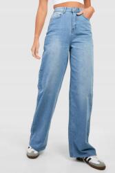 Boohoo HC21102 Boohoo Tall Egyenes Farmer Női Magas Derekú Nadrág (22) L